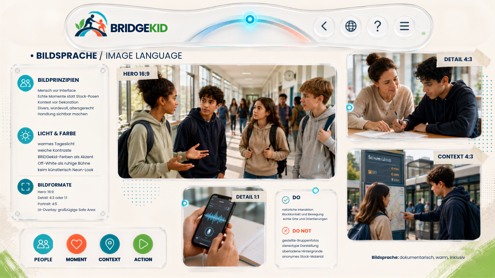 BRIDGEKID Bildsprache