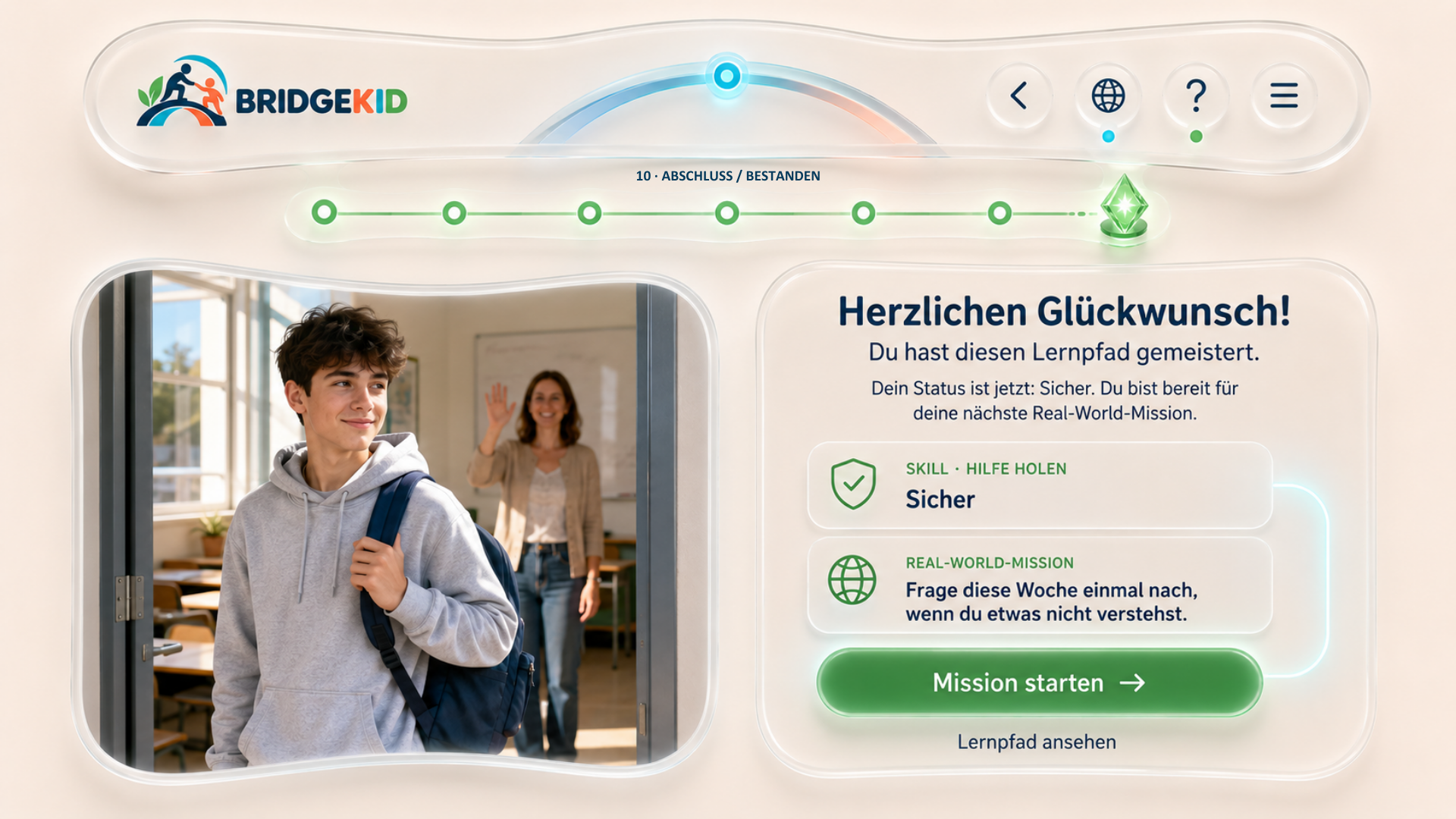 BRIDGEKID Abschluss bestanden